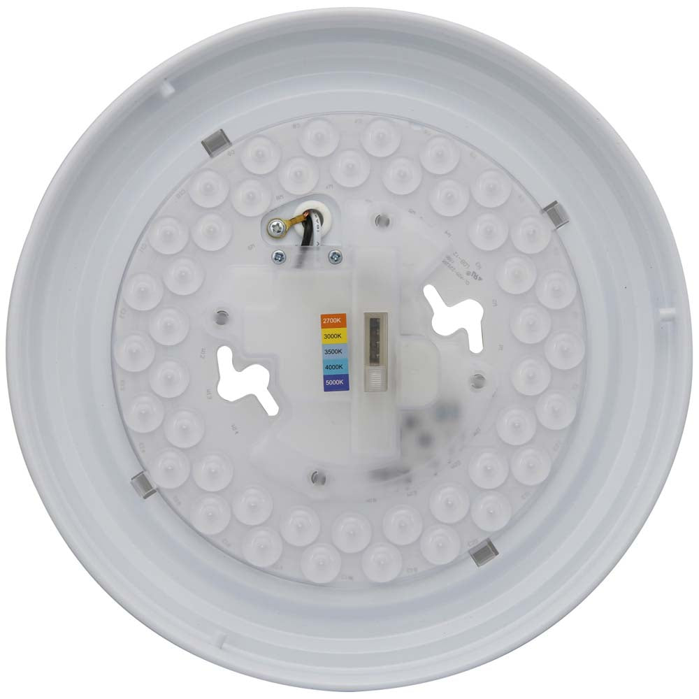 Sunlite 11-In 20w LED Mushroom Ceiling Light Fixture CCT Selectable Dimmable