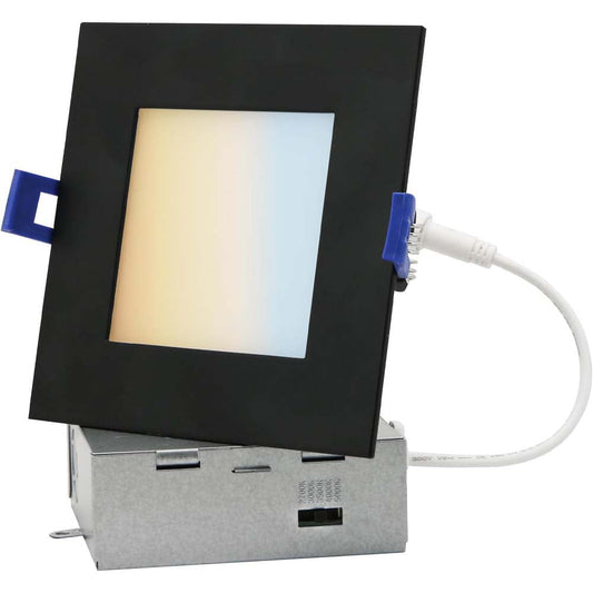 Sunlite 4-In 12w LED Recessed Slim Downlight Fixture CCT Selectable - 65W equiv