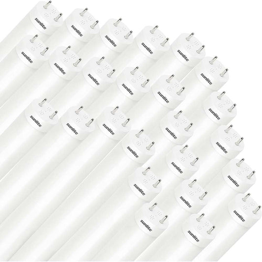 25Pk - Sunlite 15w LED T8 48-in G13 Bi-Pin Base 4000K Plug & Play light Tube