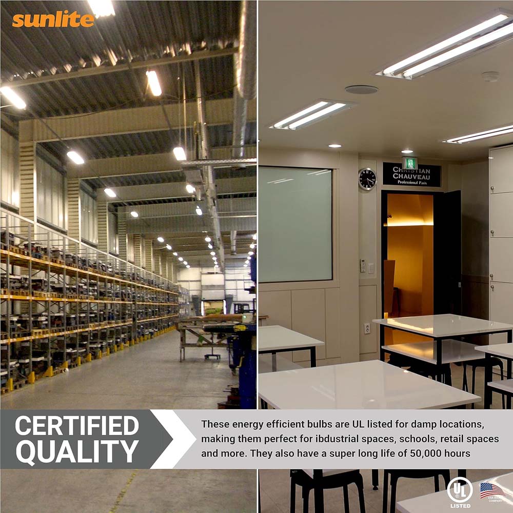 25Pk - Sunlite 12w 3-FT LED T8 Glass Tube Bulb CCT Tunable G13 Base 120-277V