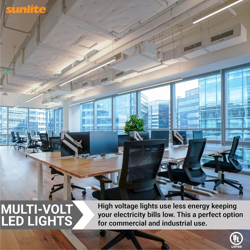 25Pk - Sunlite 17w LED T8 Light Tube 48-in G13 Base Frosted 4000K Ballast Bypass