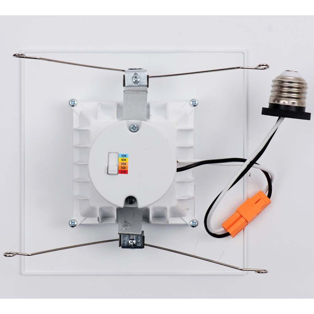 Sunlite 5-6-in 14w LED Square Retrofit Downlight Fixture CCT Selectable Dimmable