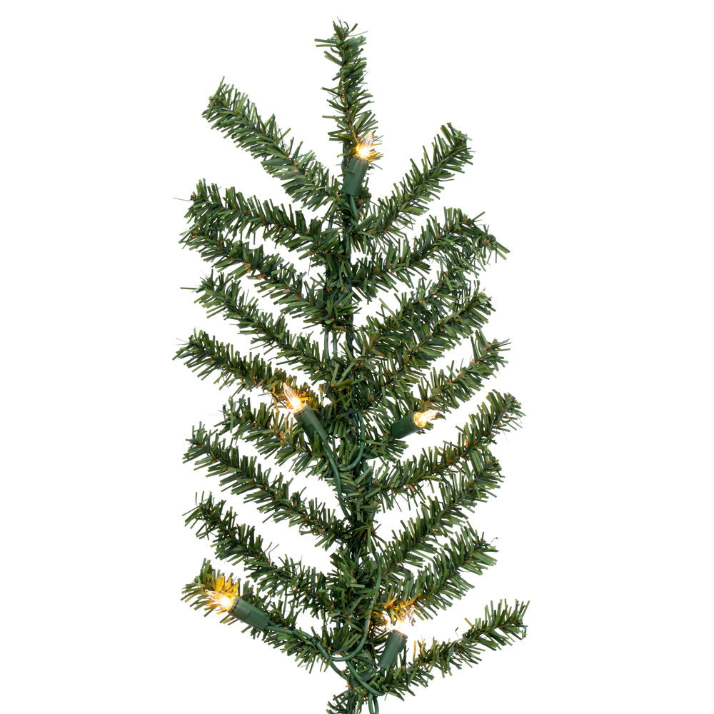 Vickerman 8ft. x 50in. Alpine Artificial Christmas Tree Warm White LED Lights