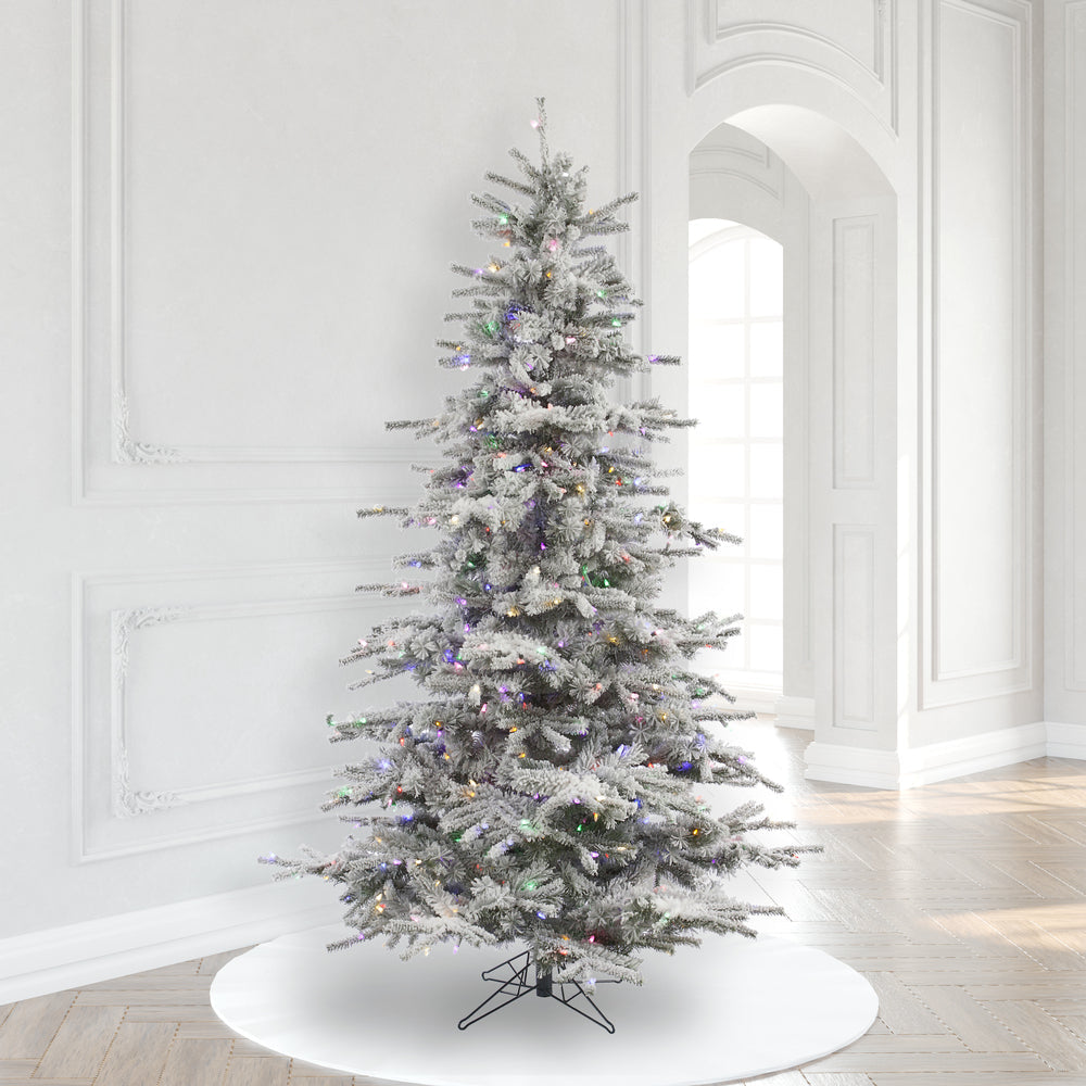 Vickerman 8.5ft. Sierra Fir Artificial Christmas Tree Multi-Colored LED lights