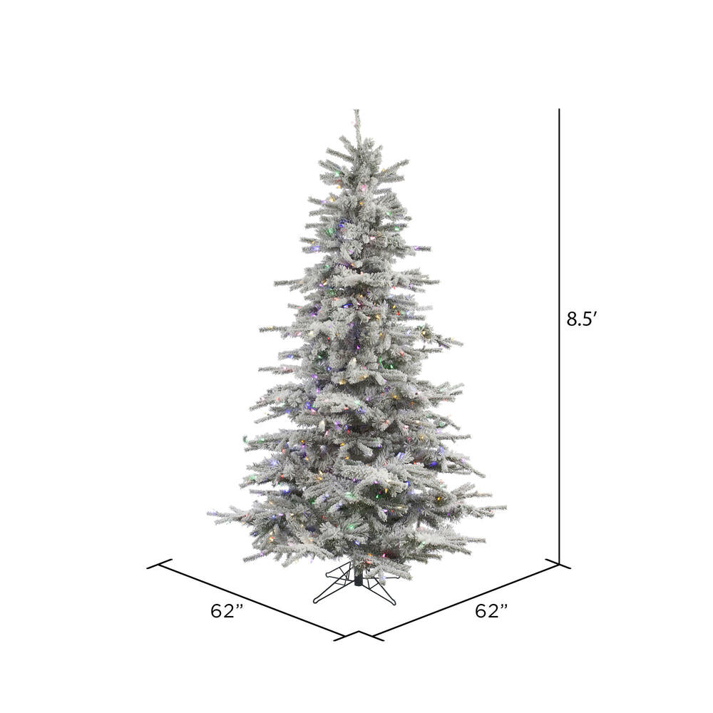 Vickerman 8.5ft. Sierra Fir Artificial Christmas Tree Multi-Colored LED lights