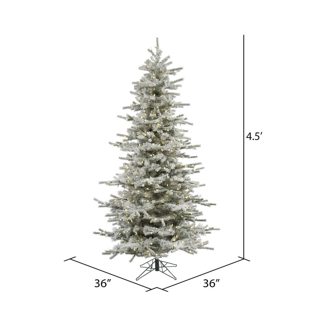 Vickerman 4.5ft. Sierra Fir Slim Artificial Christmas Tree in LED lights