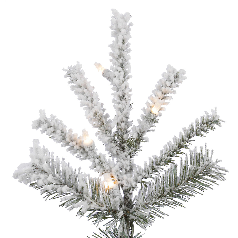 Vickerman 6.5ft. Sierra Fir Slim Artificial Christmas Tree in LED lights