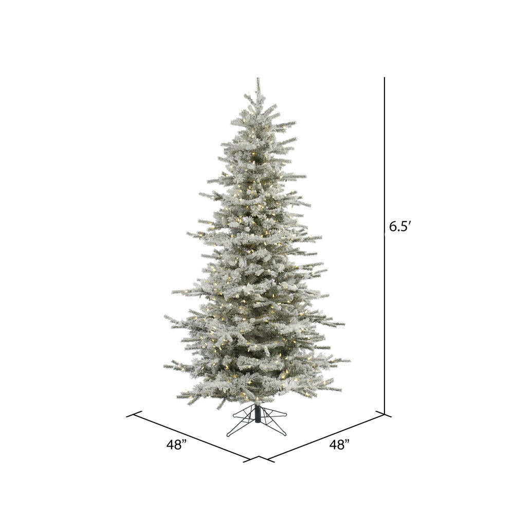 Vickerman 6.5ft. Sierra Fir Slim Artificial Christmas Tree in LED lights