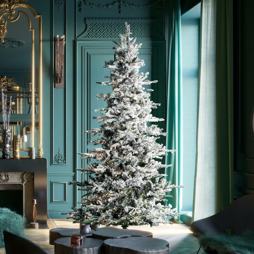 Vickerman 7.5ft. Sierra Fir Slim Artificial Christmas Tree in LED lights