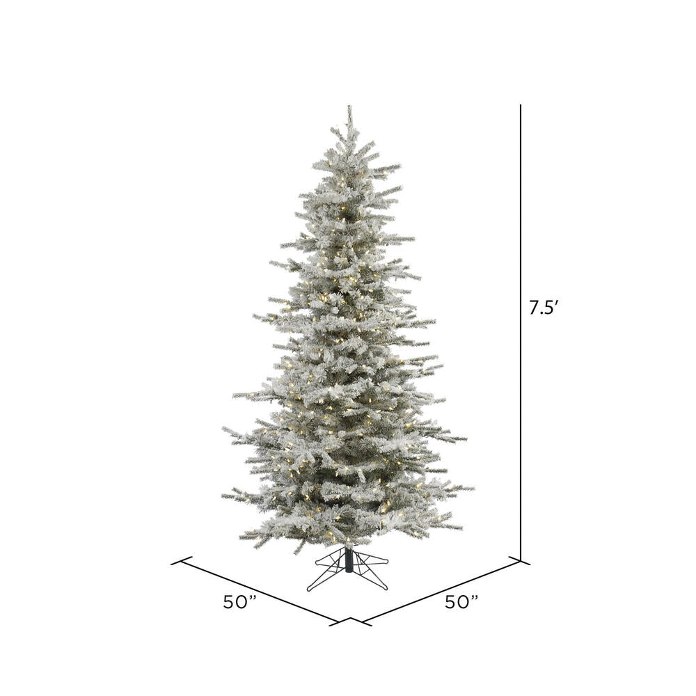 Vickerman 7.5ft. Sierra Fir Slim Artificial Christmas Tree in LED lights