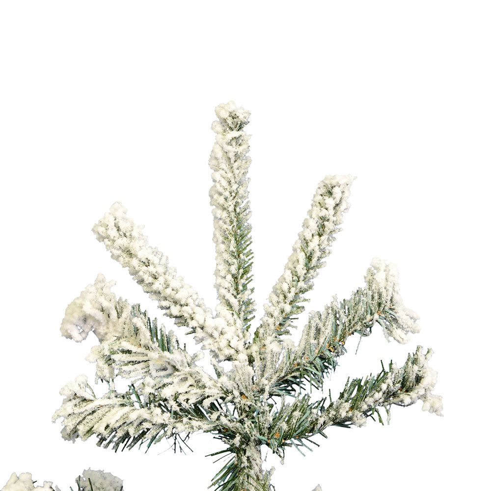 Vickerman 8.5ft. Flocked Sierra Fir Slim Artificial Christmas Tree Unlit
