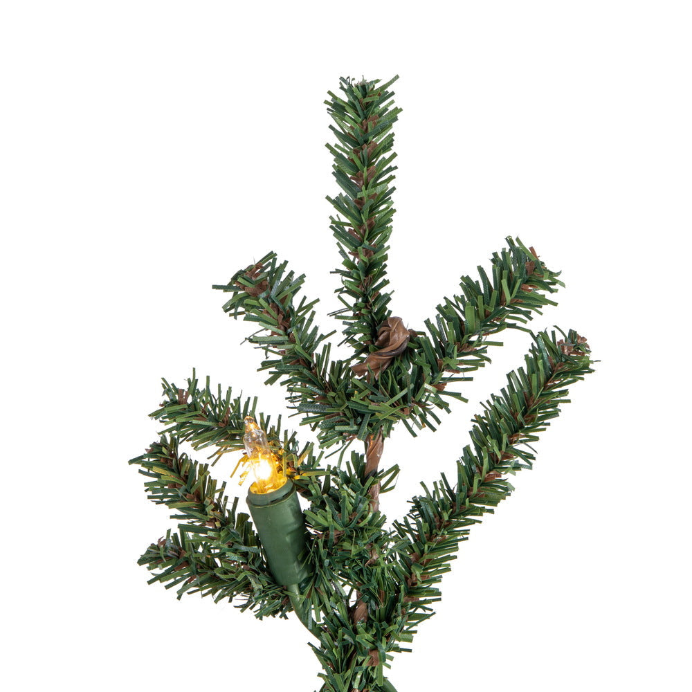 Vickerman 5ft. Mini Pine Artificial Christmas Tree Warm White Dura-lit LED Lights