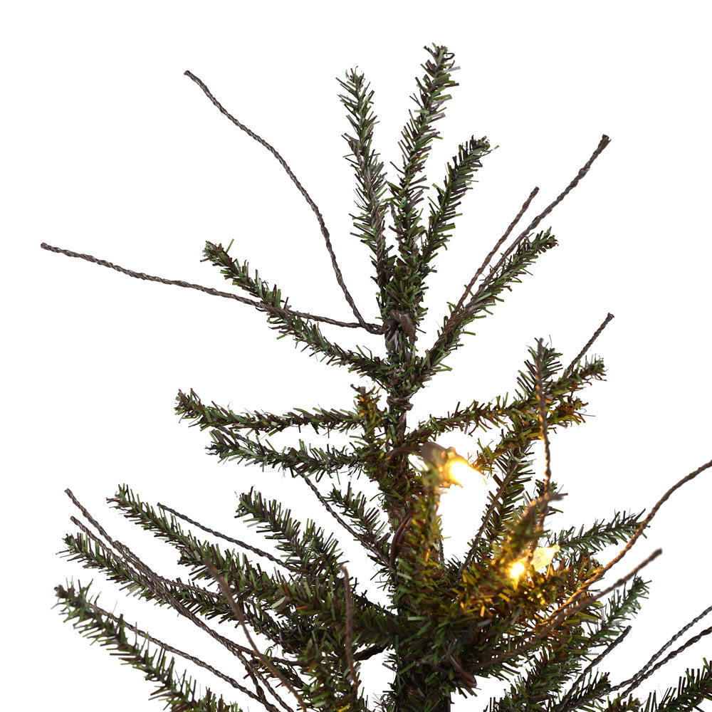 Vickerman 7ft.Vienna Twig Artificial Christmas Tree in LED Lights
