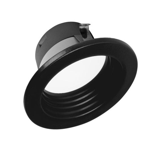 Nicor 4-in Black Selectable Recessed LED Downlight with Baffle