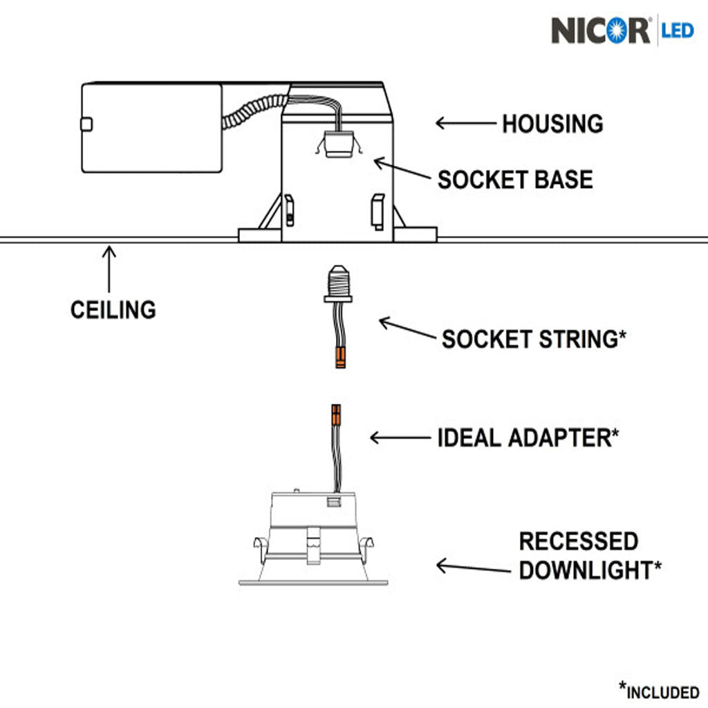 Nicor 4-in Oil-Rubbed Bronze Selectable Recessed LED Downlight
