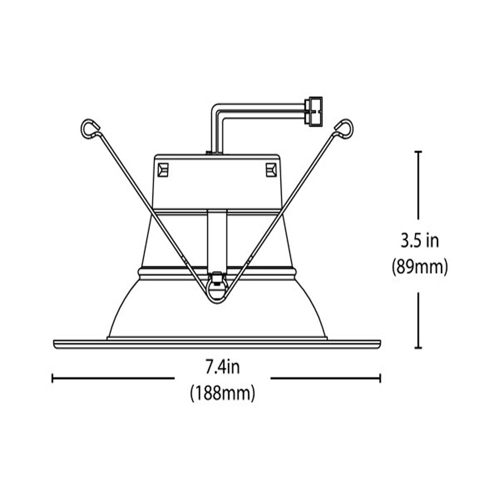 Nicor 5/6-in Oil-Rubbed Bronze 3000K Recessed LED Downlight
