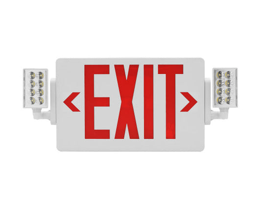 Nicor ECL2 Series Slim LED Emergency Exit Sign Combo Red Lettering