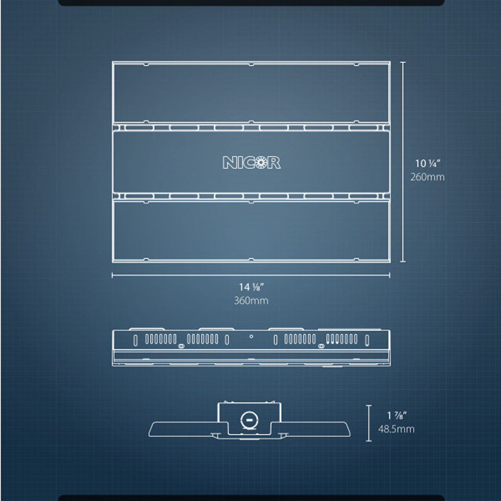 Nicor HML1 110w Linear LED 5000K High Bay
