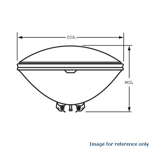 SYLVANIA 4537 Sealed Beam Headlight (5.7" Round) PAR46