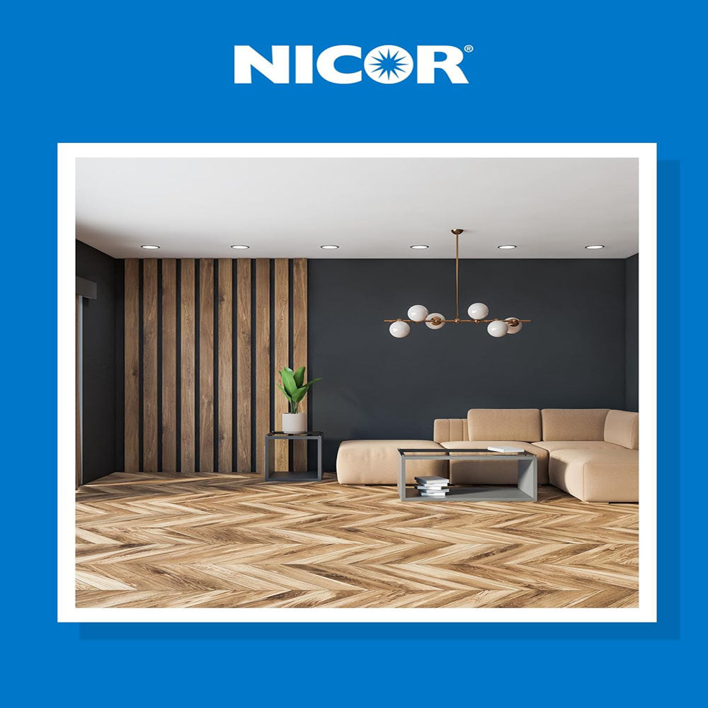 12Pk - NICOR Black 5-in & 6-in Recessed LED Ceiling Light