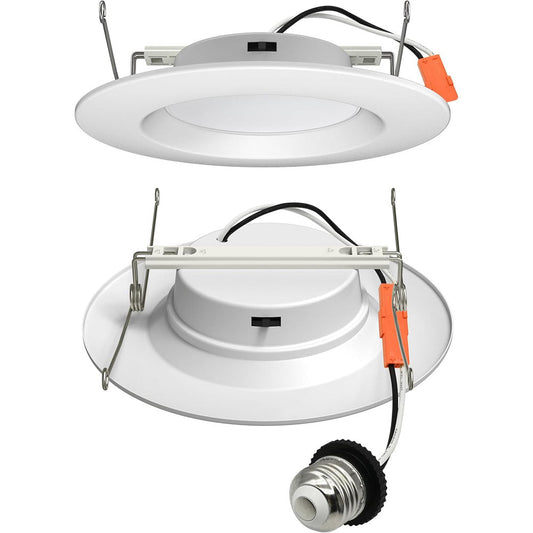 12Pk - NICOR Black 5-in & 6-in Recessed LED Ceiling Light