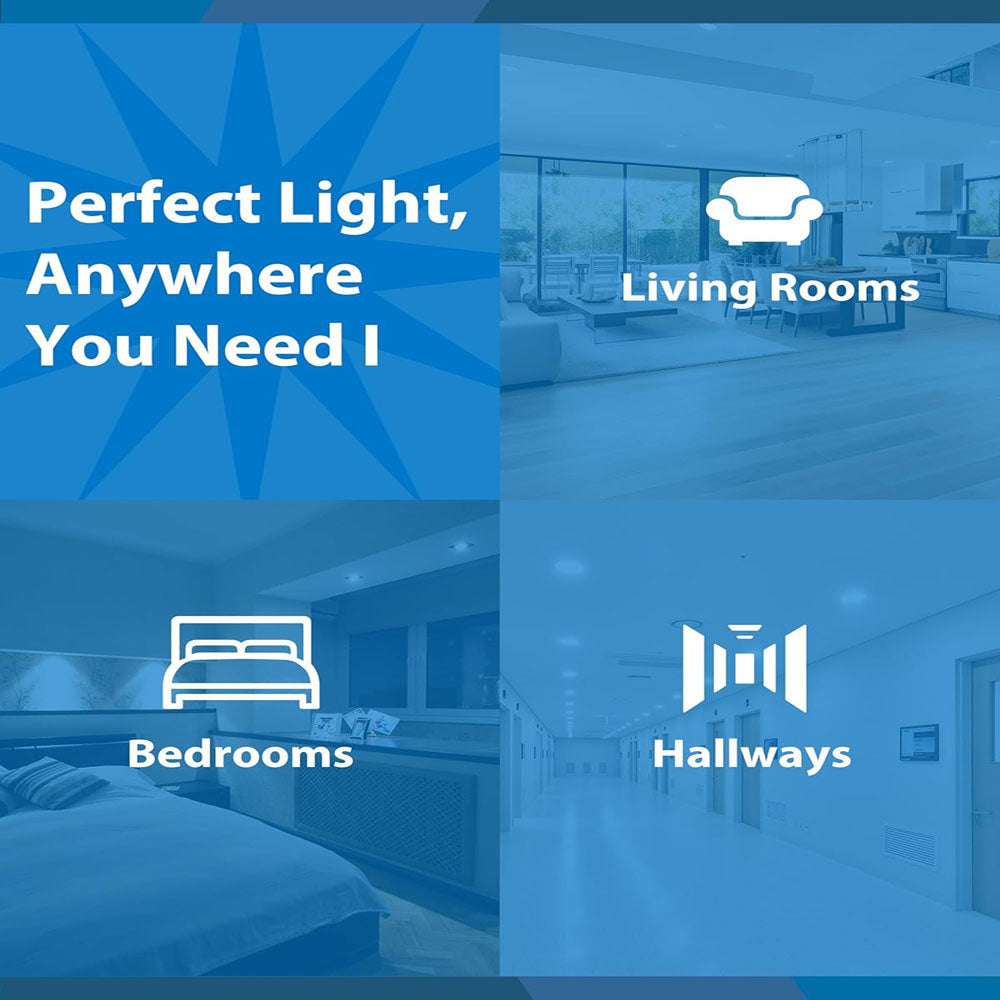 12PK - NICOR 6-in Black LED Canless Recessed Downlight