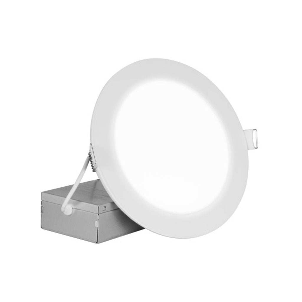 Nicor 8-in Round White Canless 2700K LED Downlight