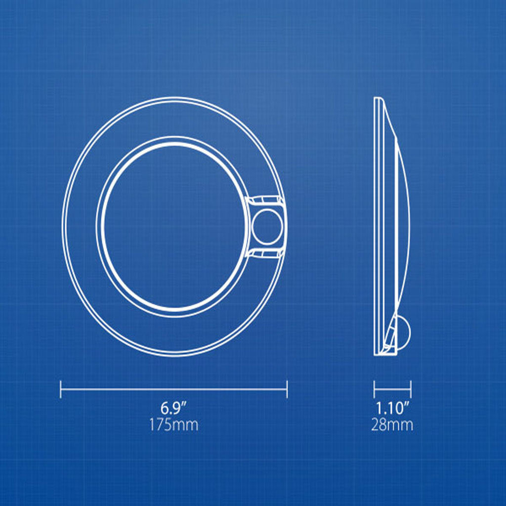 Nicor 4-in Selectable Surface Mount Downlight with PIR Motion Sensor