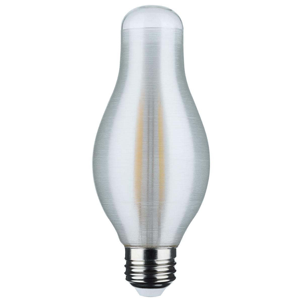 Satco 7w H19 LED 3000K Soft White CCT E26 Medium Base Satin Spun Finish 120v