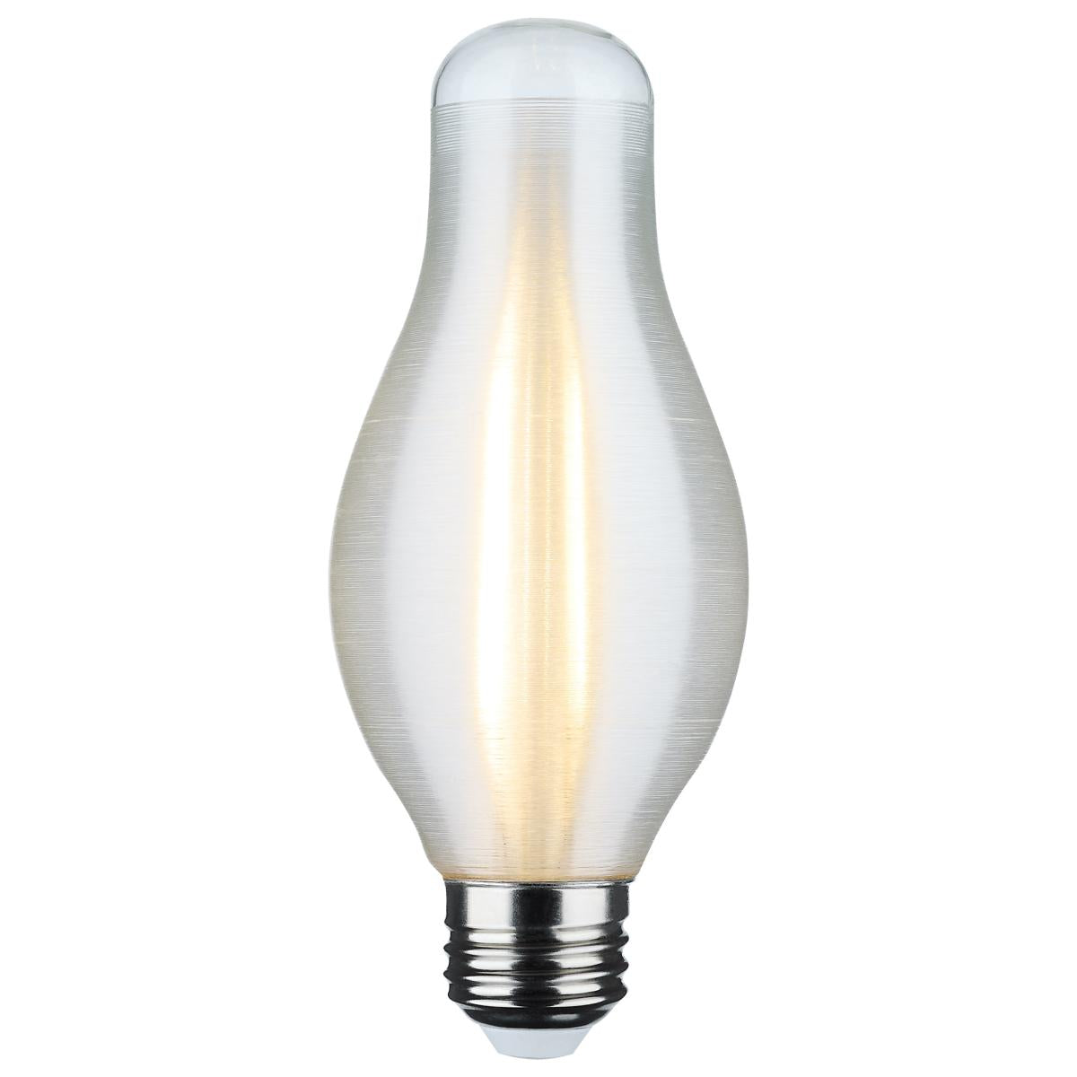 Satco 7w H19 LED 3000K Soft White CCT E26 Medium Base Satin Spun Finish 120v