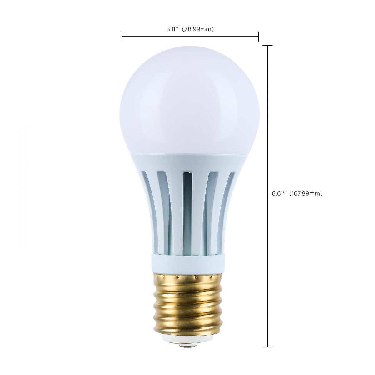 Satco PS25 LED Three-Way Lamp Wattage Tunable 4000K E39d Mogul Base 120v