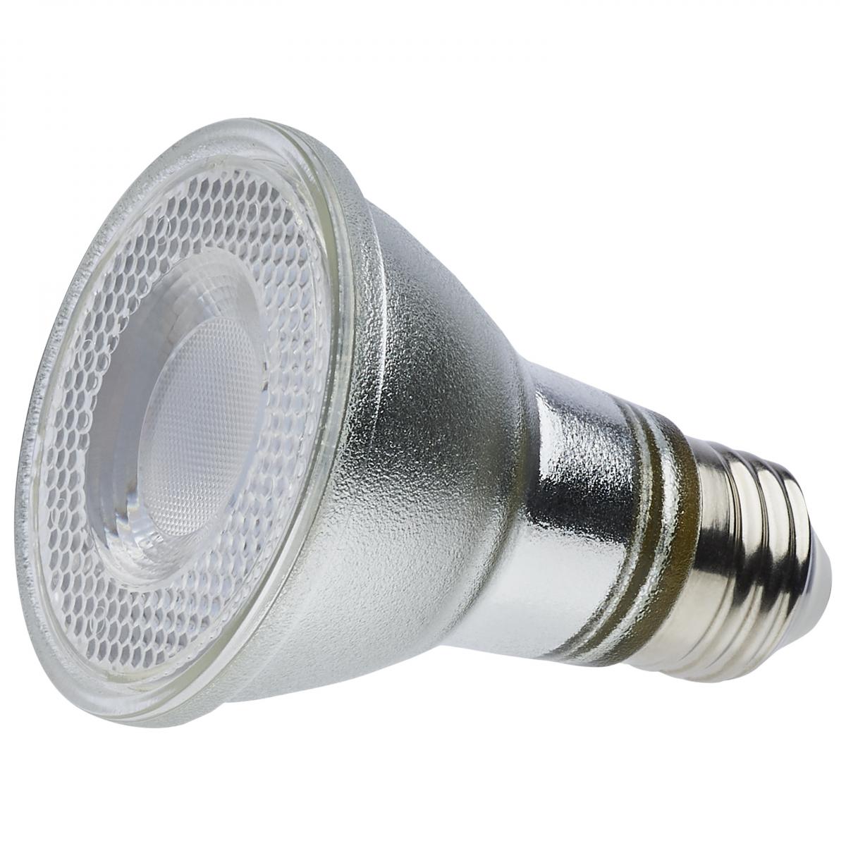 Satco 7w Econo LED PAR20 4000K 35deg 120-277v Silver Finish Bulb