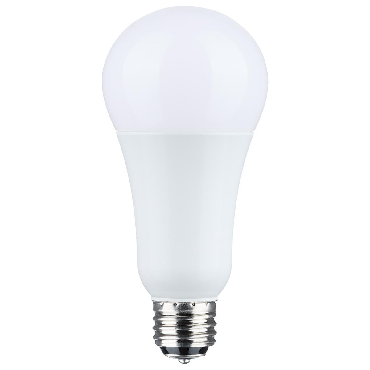 Satco A21 LED 3-Way Lamp Wattage Tunable 2700K E26d Double Contact Base 120v