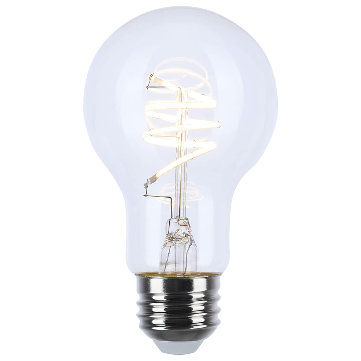 Satco 6w A19 LED Reminiscent Flex Gray Coil Filament E26 3000K 120v Bulb