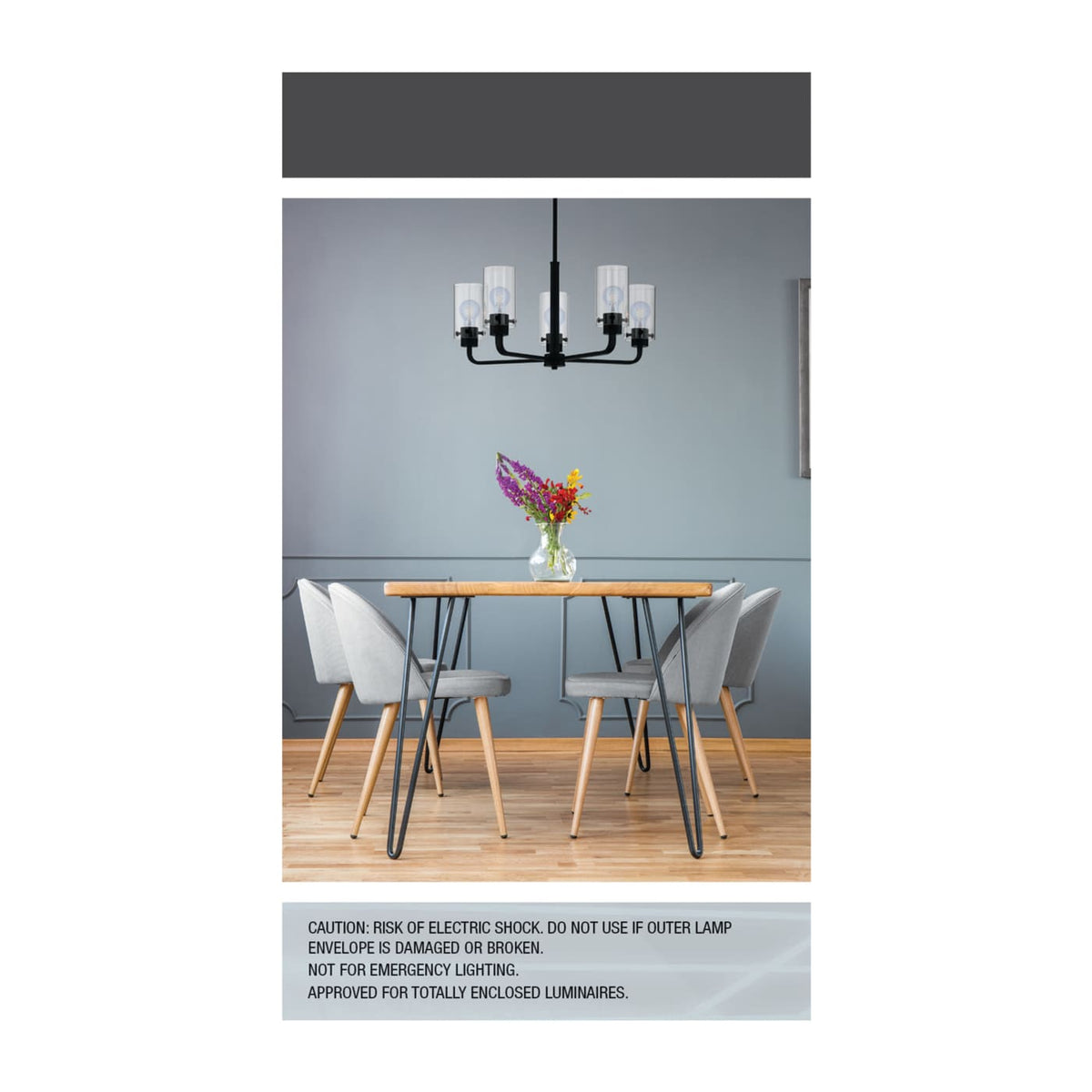 Satco 6w A19 LED Reminiscent Flex Gray Coil Filament E26 3000K 120v Bulb