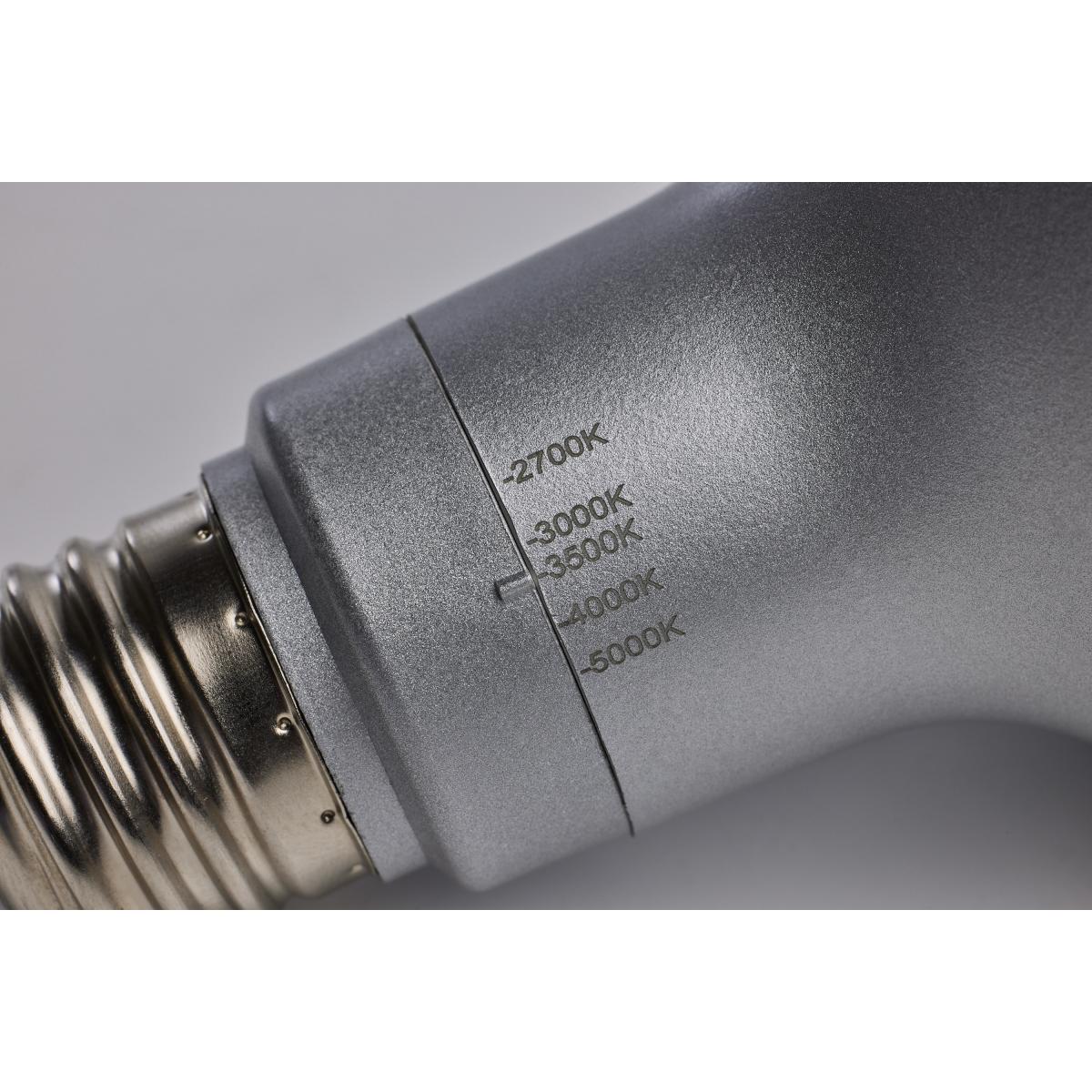 Satco 13.3w PAR38 LED E26 Base 60deg 120v CCT Tunable Silver Finish Bulb