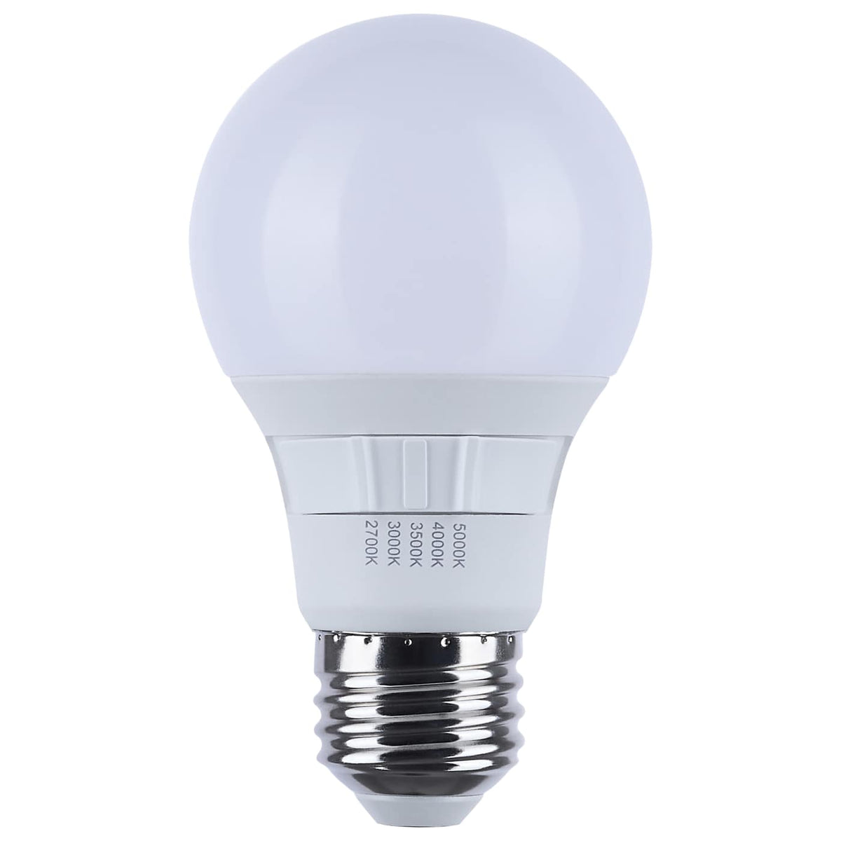 4Pk - Satco 6w A19 LED CCT Selectable Medium Base Frost Finish 120v Bulb