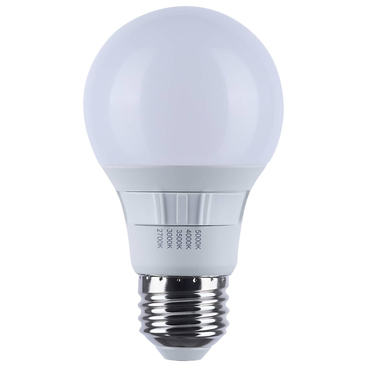 4Pk - Satco 9w A19 LED CCT Selectable Medium Base Frost Finish 120v Bulb
