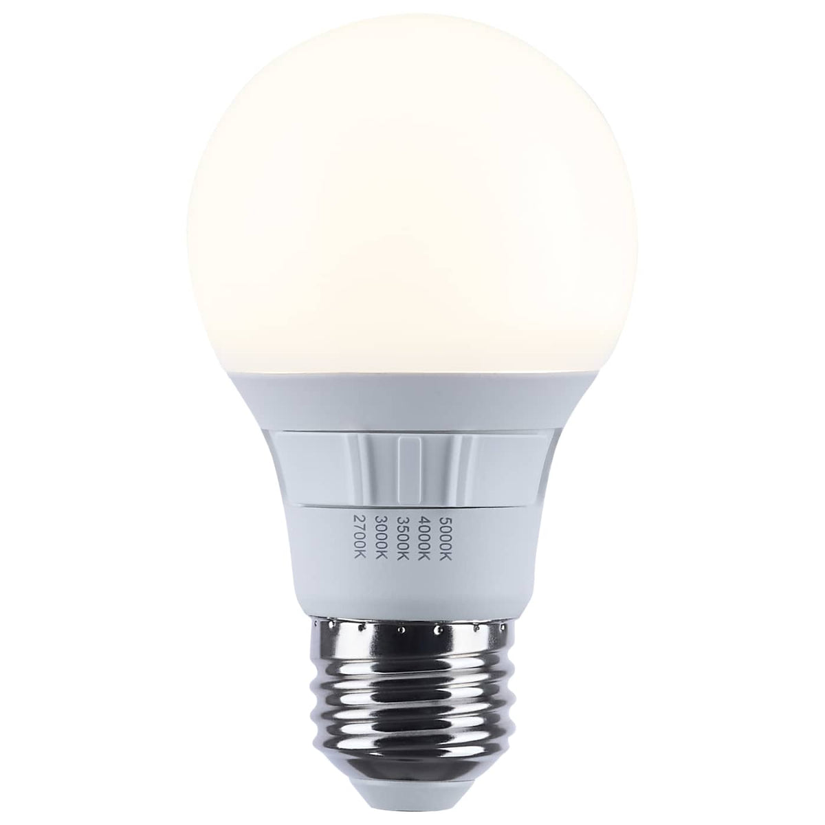 4Pk - Satco 9w A19 LED CCT Selectable Medium Base Frost Finish 120v Bulb