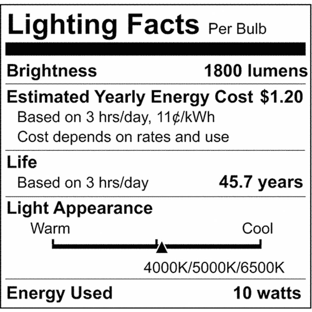 10Pk - 10w 48-in T8 LED Tube CCT Selectable G13 base Type A Ballast - 50w equiv