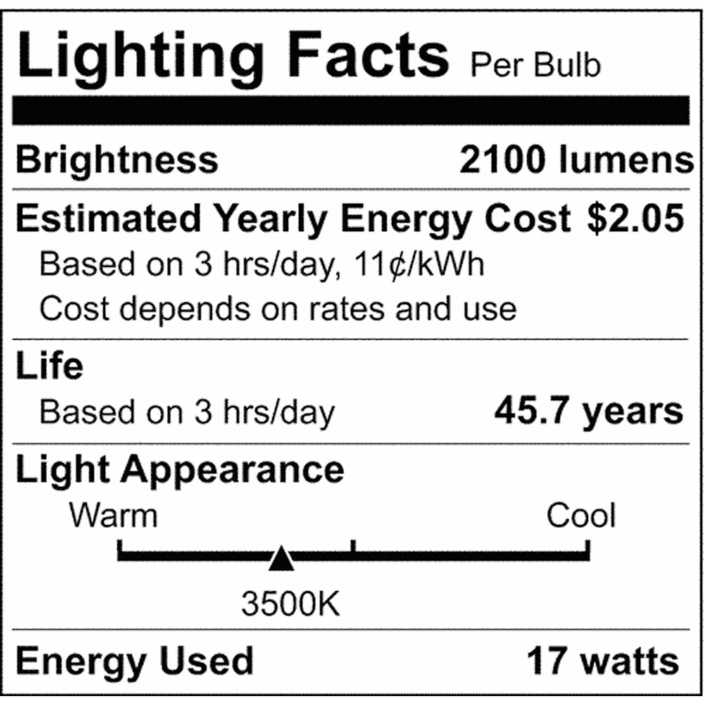 25Pk - 17W 48-in T8 LED 3500K Bi Pin base 2100Lm Ballast Bypass - 90w equiv