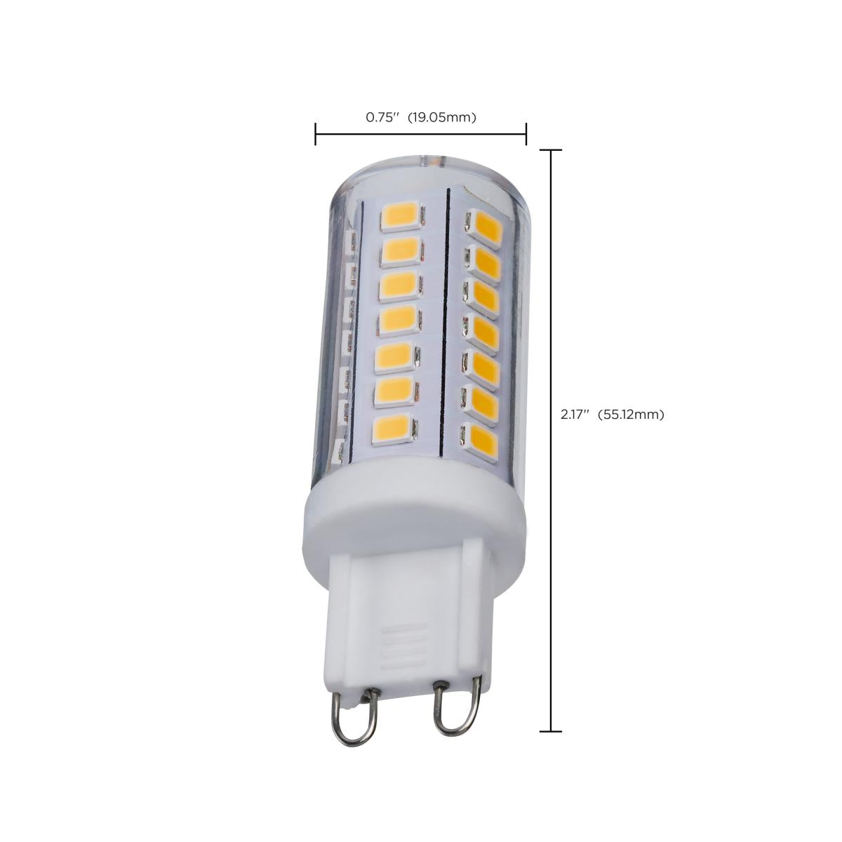 Satco 5w Mini LED G9 Double Loop Base 120v 3000K Clear Finish Bulb