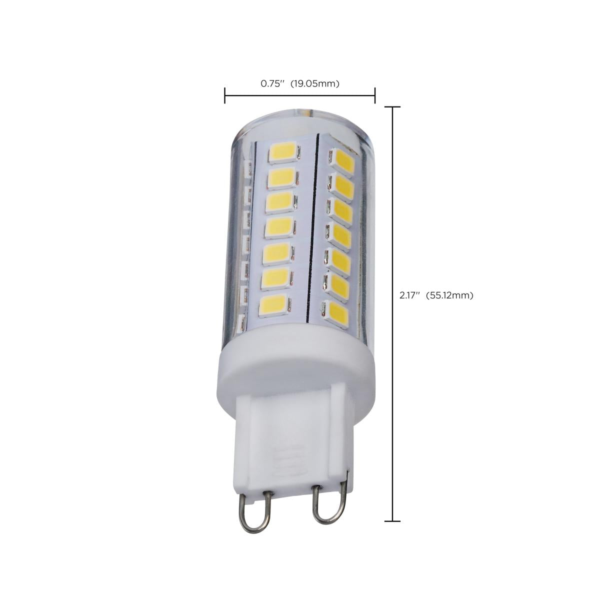 Satco 5w Mini LED G9 Double Loop Base 120v 5000K Clear Finish Bulb