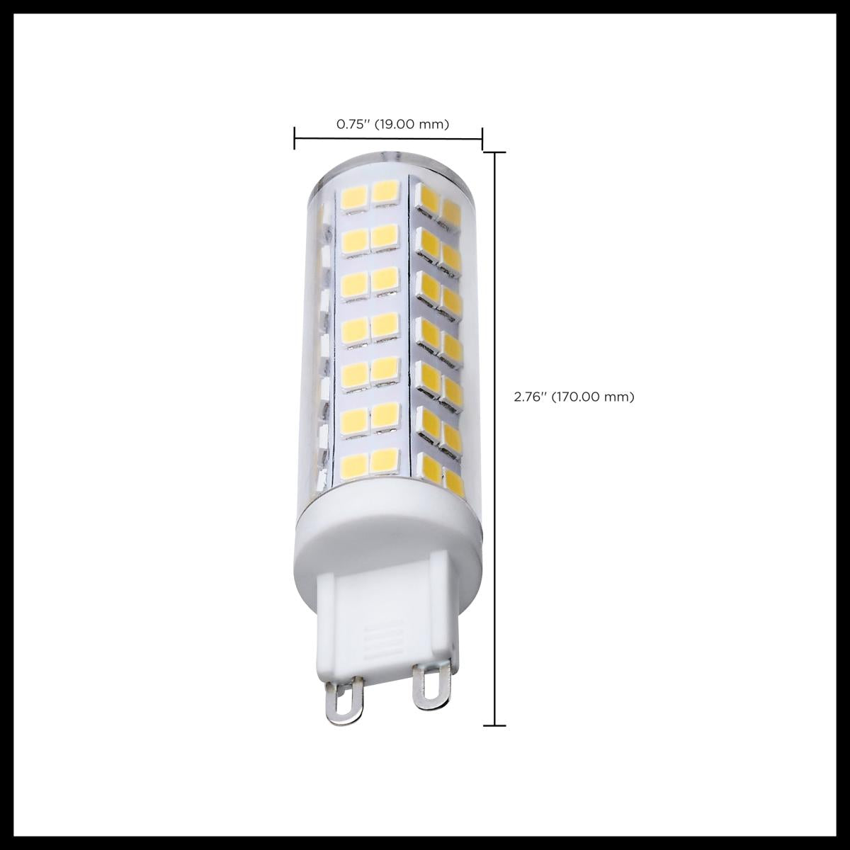 Satco 6.5w T6 LED 120v G9 Base 5000k Clear Finish Bulb