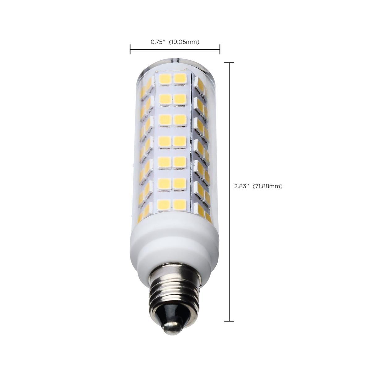 Satco 6.5w T6 LED 120v E11 Base 5000k Clear Finish Bulb