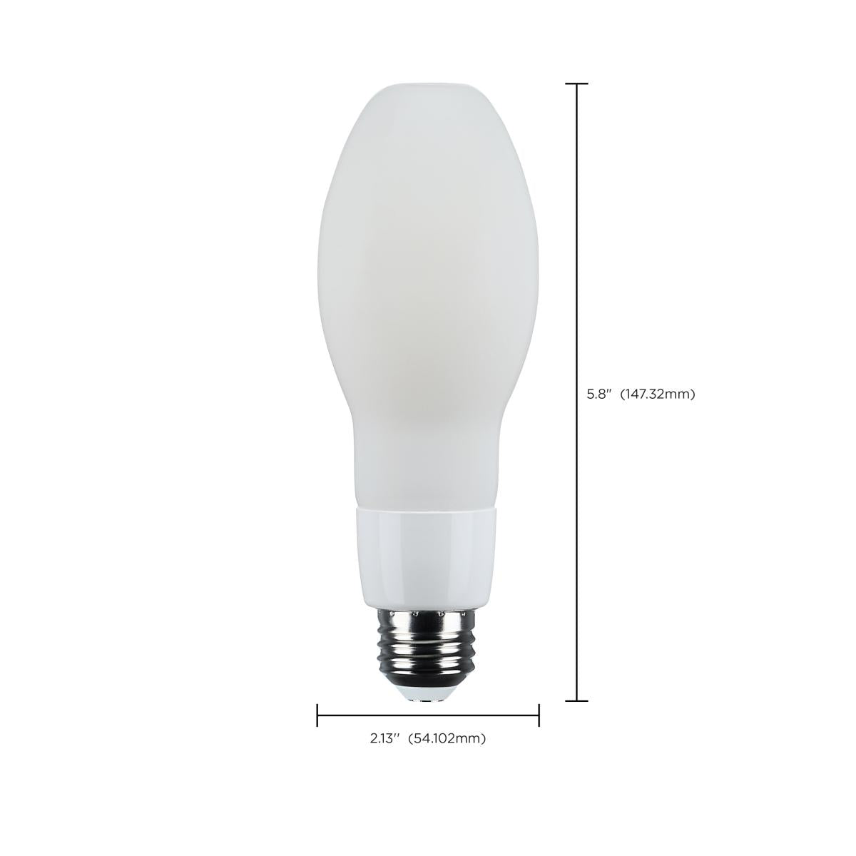 Satco 15w LED HID Replacement ED17 5000K E26 Base 120-277v White Finish Bulb