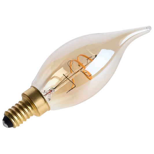 Satco 3.5w CA11 LED 2000K CCT Candelabra Base Clear Glass 120v Bulb