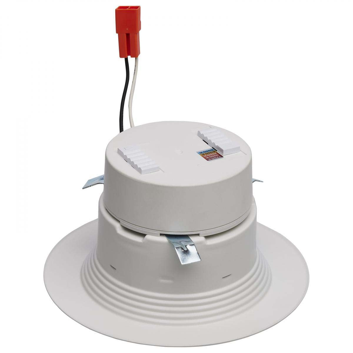 4-in LED Retrofit Downlight Wattage Lumens & CCT Selectable Round White Finish