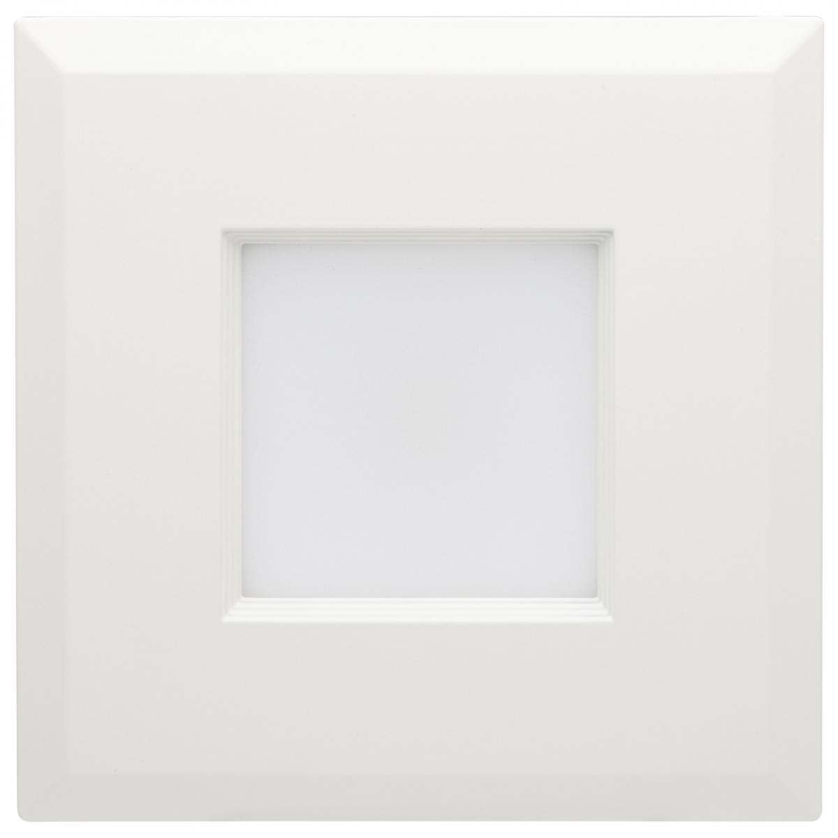 LED Retrofit Downlight Wattage Lumens & CCT Selectable 120v Square White Finish
