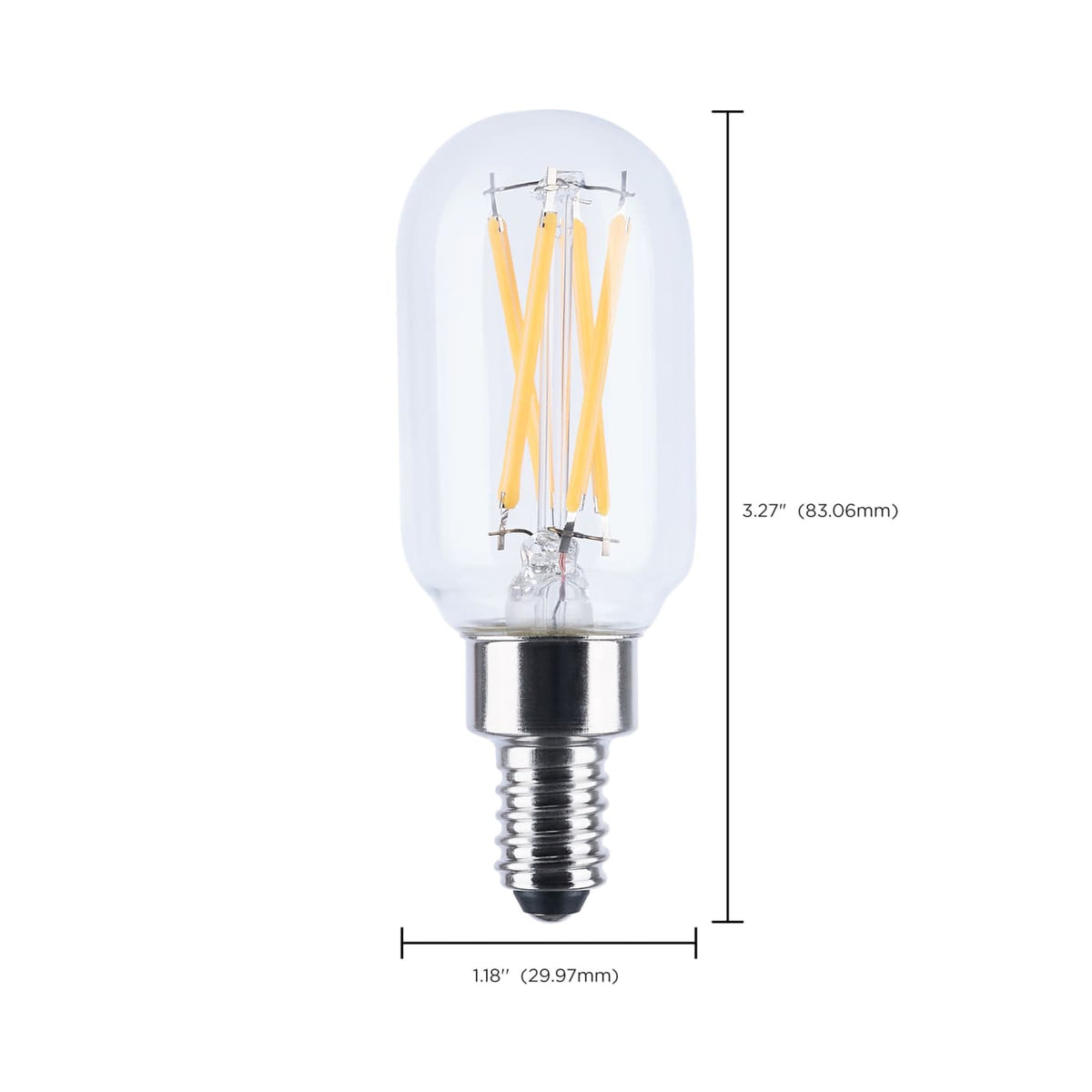 Satco 5w T9 LED 3000K CCT Candelabra Base 120v Bulb
